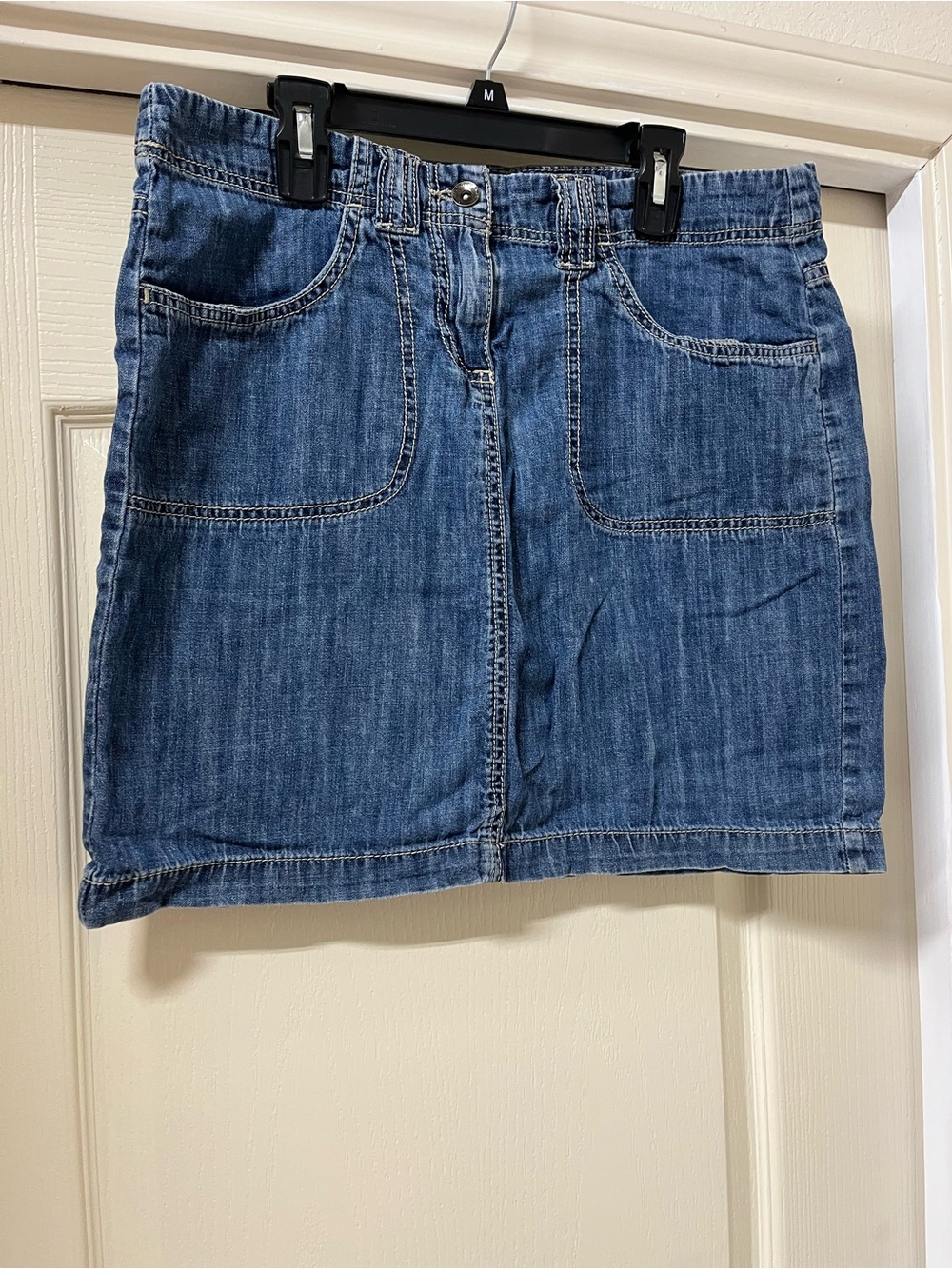 Calvin Klein Jeans Blue Denim Mini Skirt
